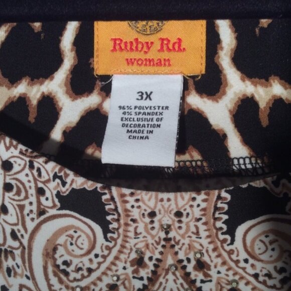 Ruby Rd. Women’s Dress Size 3x Shift Leopard Print - Picture 3 of 6